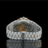 Moissanite Diamond Dual Tone Automatic Luxury Watch