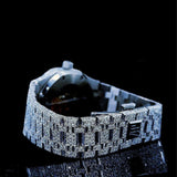 Stainless Steel Moissanite Iced Out Wrist Watch