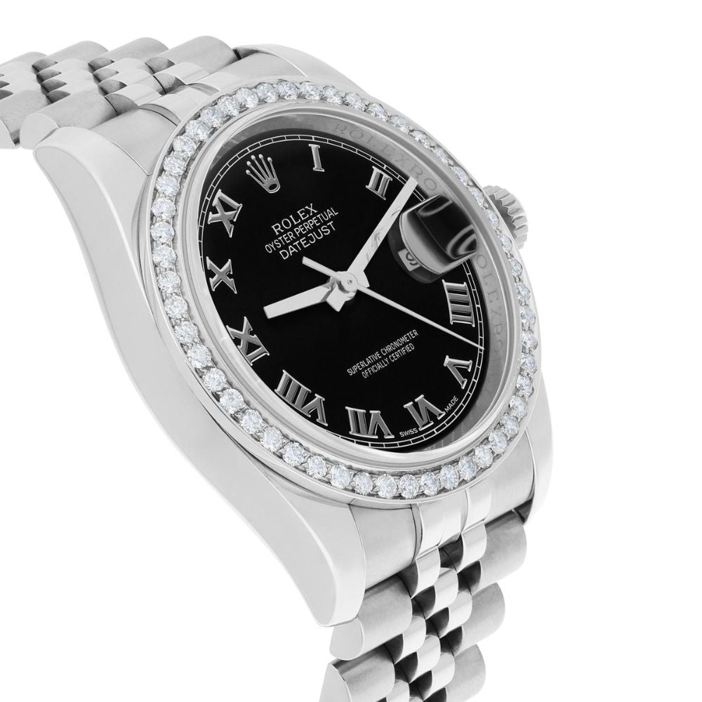 Automatic Stainless Steel Datejust Moissanite Watch