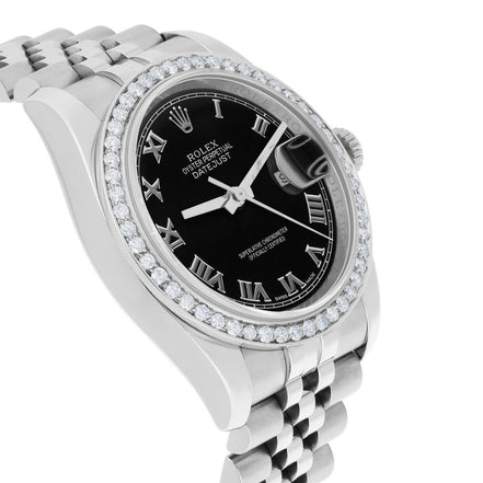 Automatic Stainless Steel Datejust Moissanite Watch