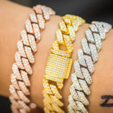 Cuban Link Moissanite Round Luxury Bracelet