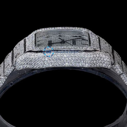 Arabic Dial Full White Moissanite Stylish Hip Hop Luxury Watch