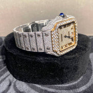 Yellow & White Dual Tone Elegant & Stylish Moissanite Watch