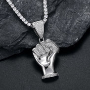 925 Silver Moissanite Diamond Hip Hop Pendant