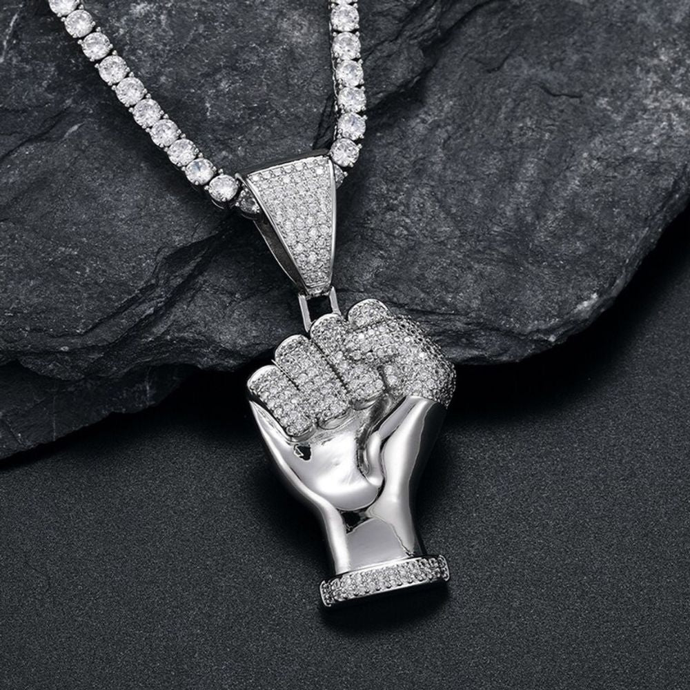 925 Silver Moissanite Diamond Hip Hop Pendant