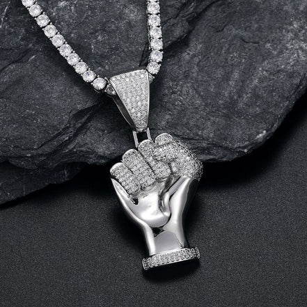 925 Silver Moissanite Diamond Hip Hop Pendant