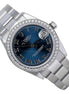 Automatic Datejust Stainless Steel Moissanite Men's Watch