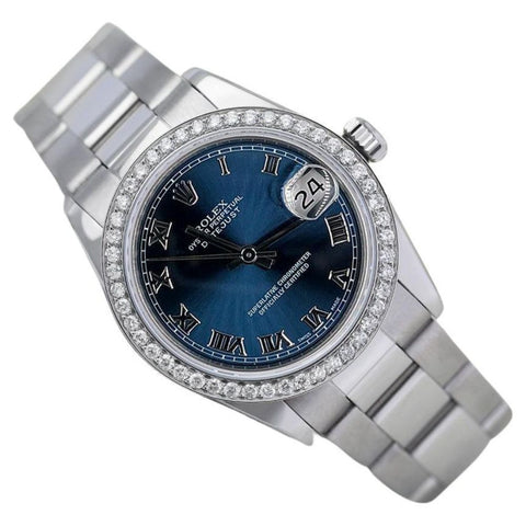 Automatic Datejust Stainless Steel Moissanite Men's Watch
