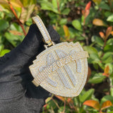 Moissanite Diamond 925 Silver Hip Hop Pendant For Men's