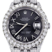 Stainless Steel Luxury Moissanite Handmade Watch