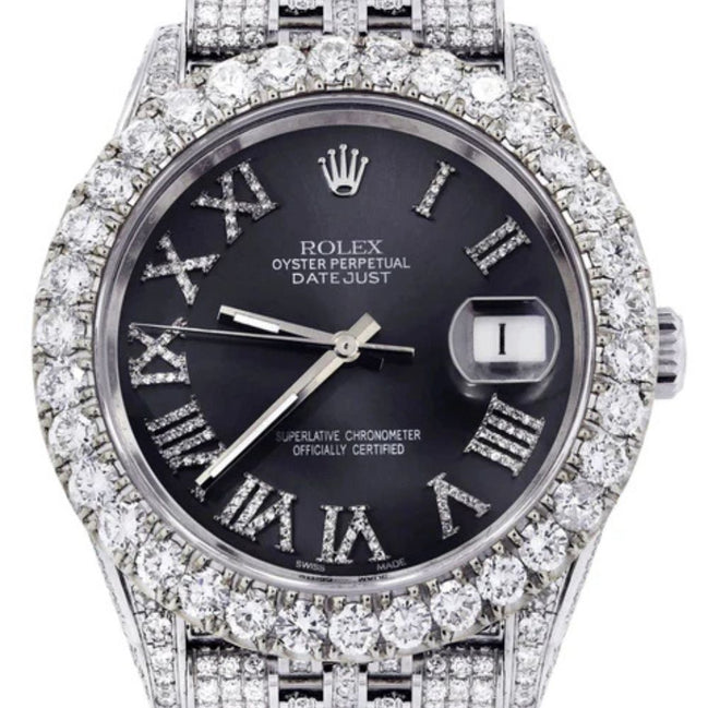 Stainless Steel Luxury Moissanite Handmade Watch