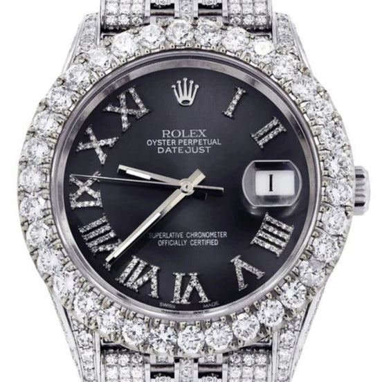 Stainless Steel Luxury Moissanite Handmade Watch