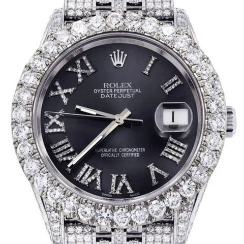 Stainless Steel Luxury Moissanite Handmade Watch