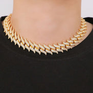 Cuban Link Iced Out Moissanite Chain For Men's