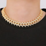 Cuban Link Iced Out Moissanite Chain For Men's