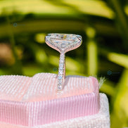 10K White Gold Lab Grown Diamond Wedding Ring