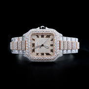 Dual Tone Automatic D Color Moissanite Wrist Watch