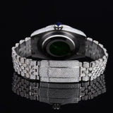 Date Just Fully Iced Out Moissanite Diamond Watch