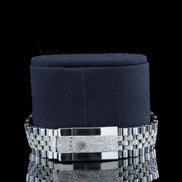 Blue Color Stainless Steel Moissanite Watch Gift For Men's