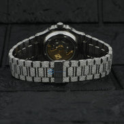 Fully Iced Out Sky Blue VVS1 Moissanite Luxury Watch