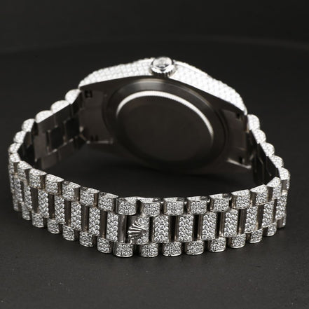 Fully Iced Out Day Date Moissanite Diamond Watches