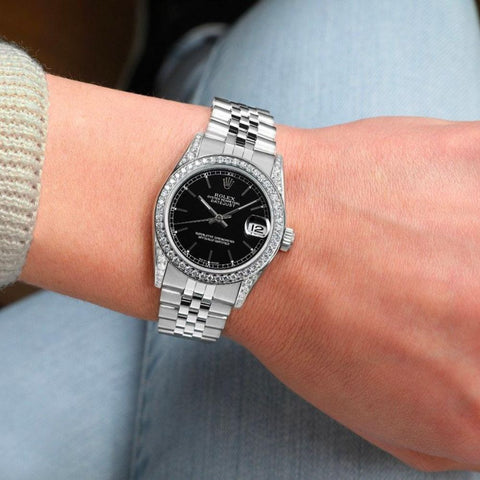 Automatic Stainless Steel Moissanite Watch For Men's