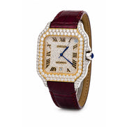 Leather Belt Moissanite Luxury Daily Wear Watch