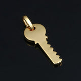 Moissanite Diamond Key Pendant Necklace