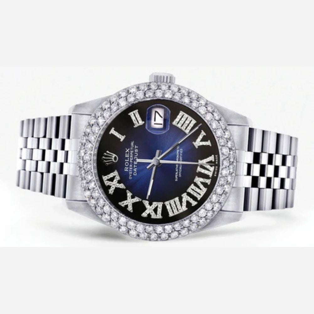 Blue Dial Jubilee Band Men's Automatic Watch