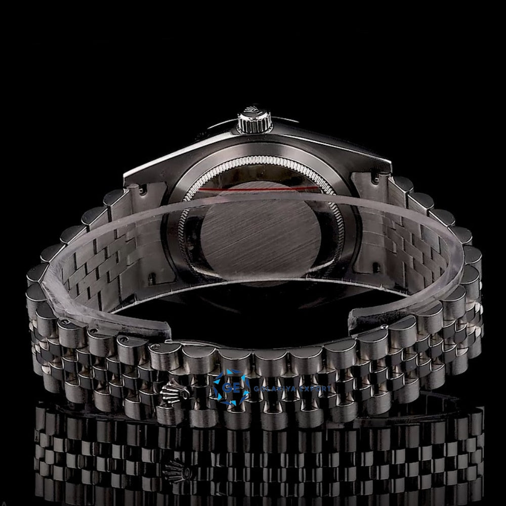 Just Stick Marker Black Dial Luxury Wrist Watch For Men's
