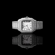 Colorless Moissanite Fully Iced Out Luxury Watch For Men's
