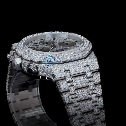 Bolo Dial Moissanite Full White Wrist Luxury Stylish Watch