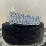 Arabic Numeric Moissanite Diamond Men's Wrist Watch