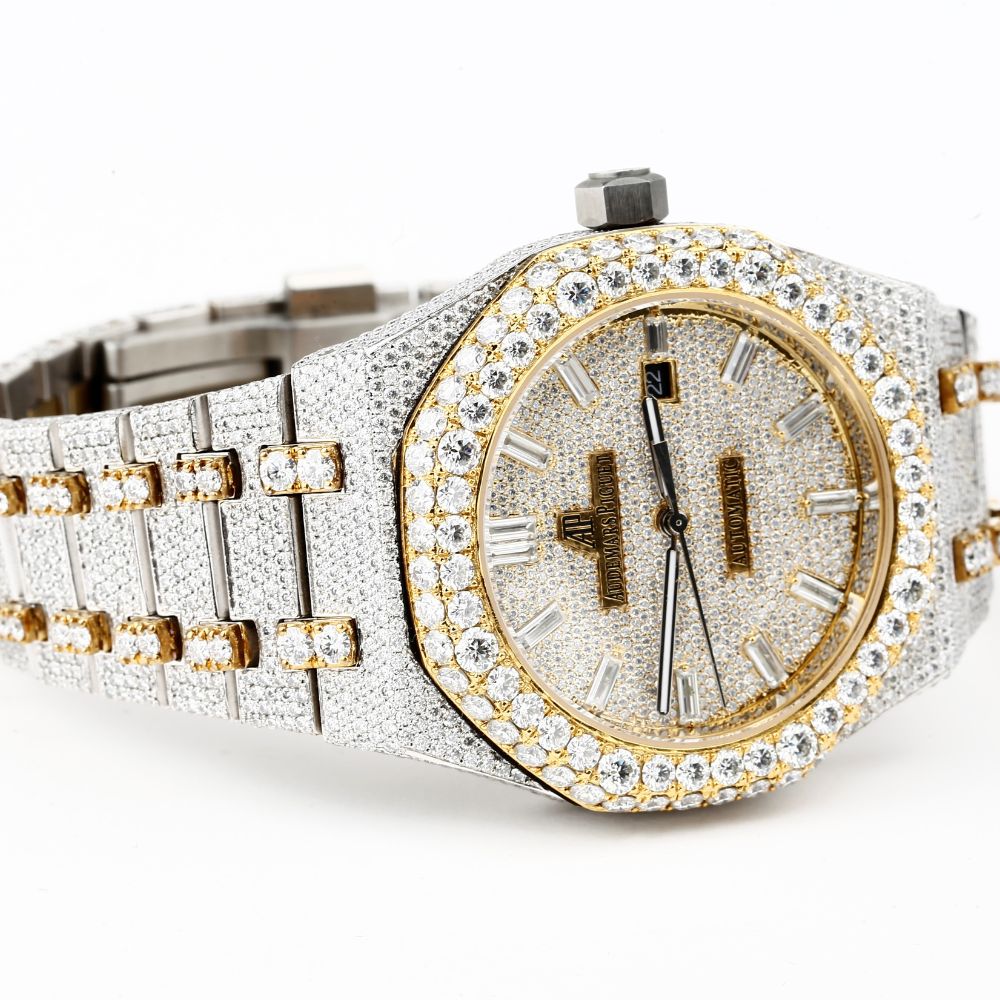 Bust Down VVS1 Moissanite Diamond Luxury Watch