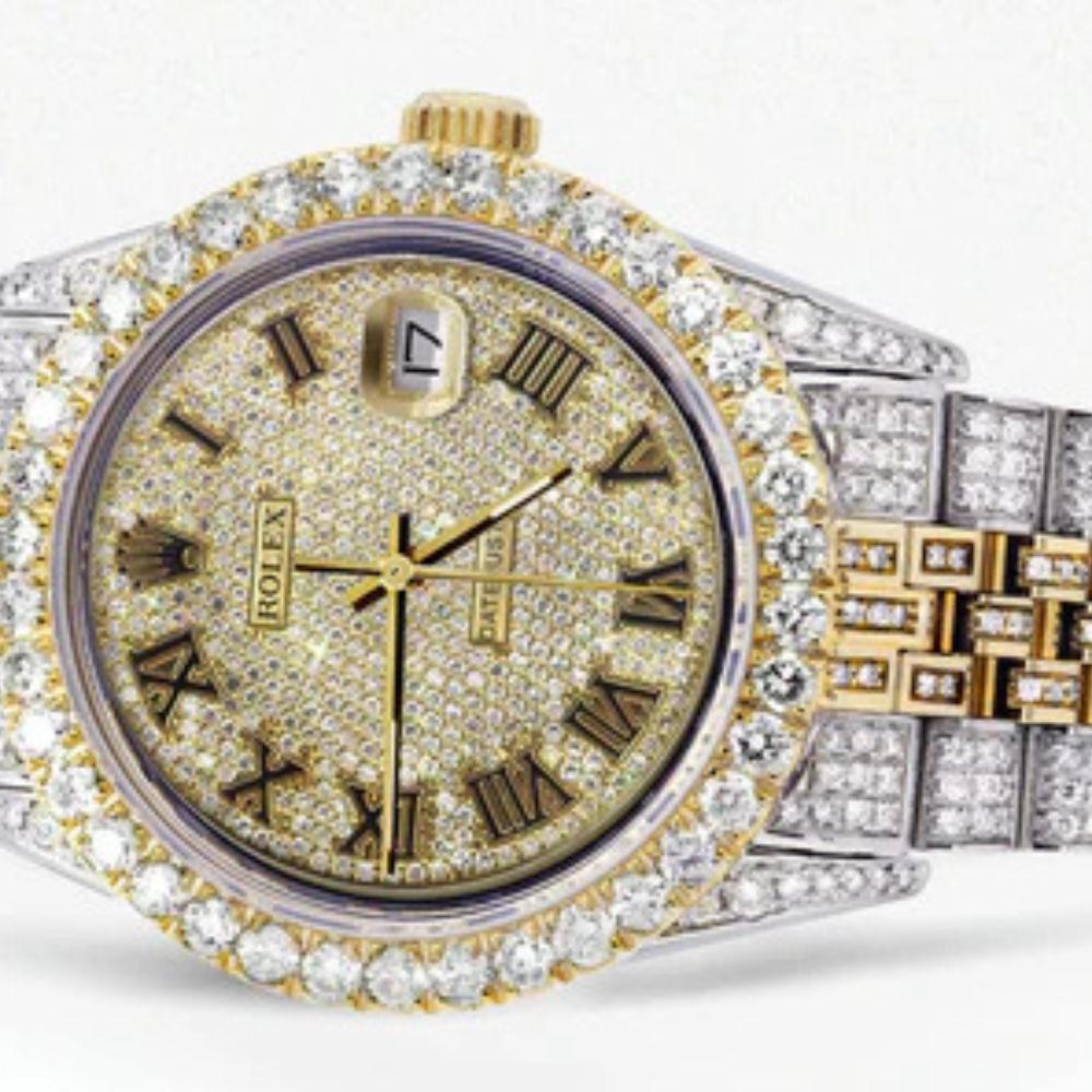 Iced Out Fully Moissanite Elegant Automatic Watch For Men's