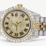 Iced Out Fully Moissanite Elegant Automatic Watch For Men's