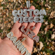 Custom Letter Name Moissanite Diamond Pendant