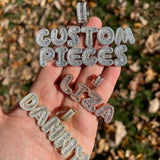 Custom Letter Name Moissanite Diamond Pendant