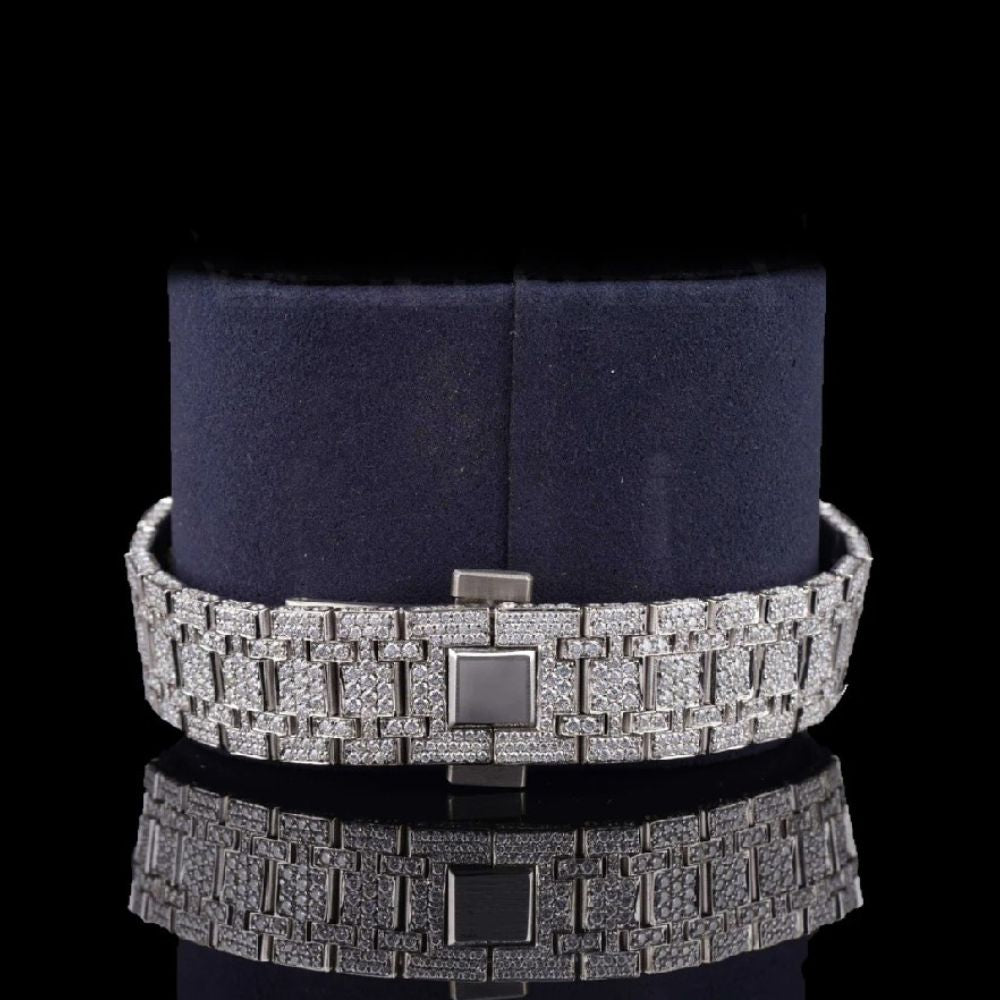 Fully Ice Out Moissanite Diamond Luxury Watch For Men's