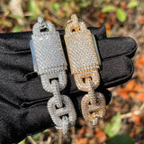 Hip Hop Luxury G Link Moissanite Chain Gift For Men's
