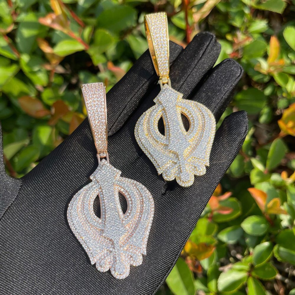 D Color Moissanite Diamond Iced Out Pendant For Men's