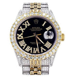 Dual Tone Elegant And Stylish Moissanite Watch