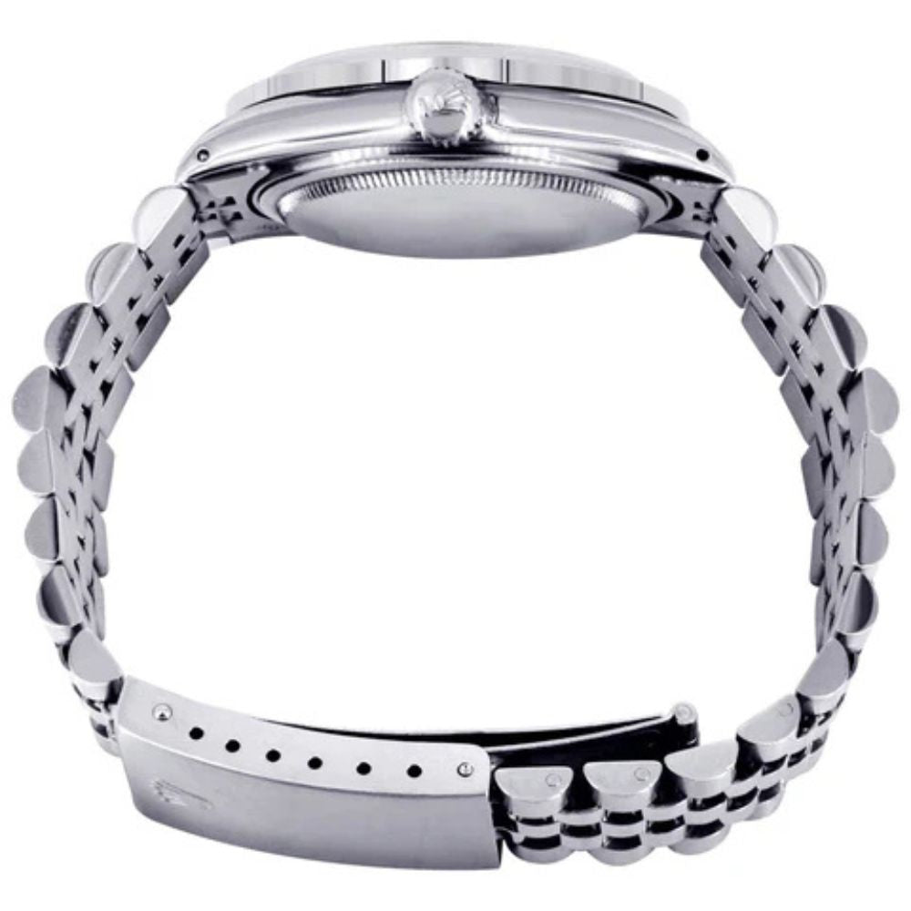 Black Arabic Jubilee Band Moissanite Watch Gift For Men's