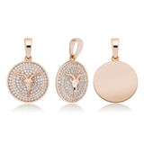 Customize Moissanite Diamond Zodiac Pendant Necklace