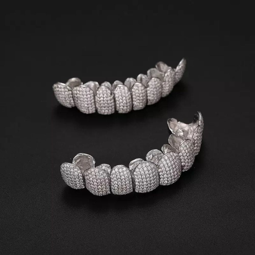 VVS1 Clarity Moissnaite Diamond Teeth Grillz