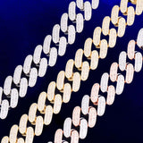 Bling Iced Out Moissanite Luxury Cuban Chain For Men's