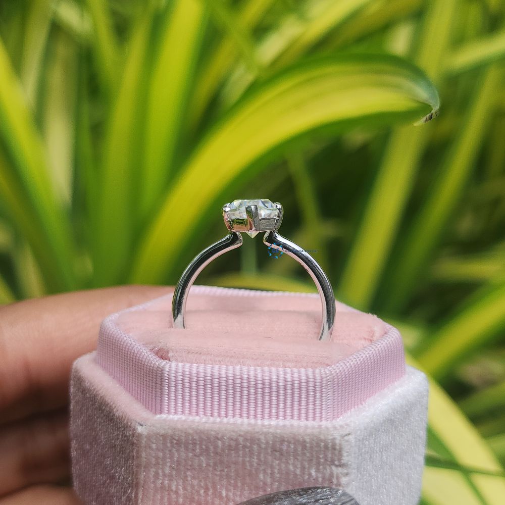 3 Carat Lab Grown Hexagon Cut Solitaire Ring