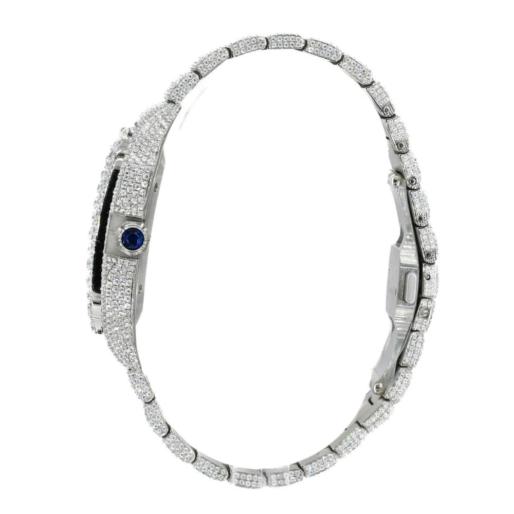 Automatic Iced Out Moissanite Watch Gift For Men's