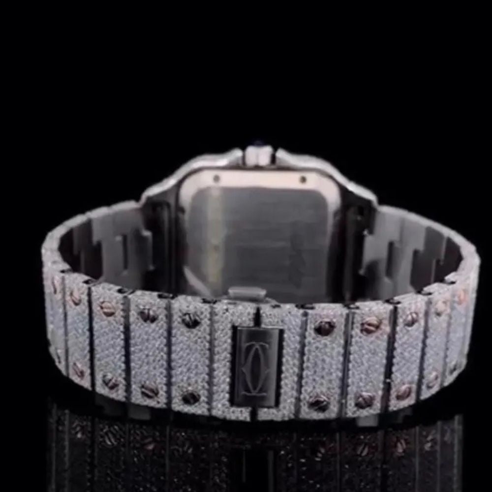 Moissanite Dual Tone Hip Hop Luxury Diamond Watch