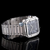 Black Color Dial Stainless Steel Watch For Men's